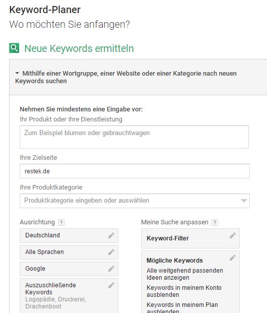 Google Keyword Planner 01