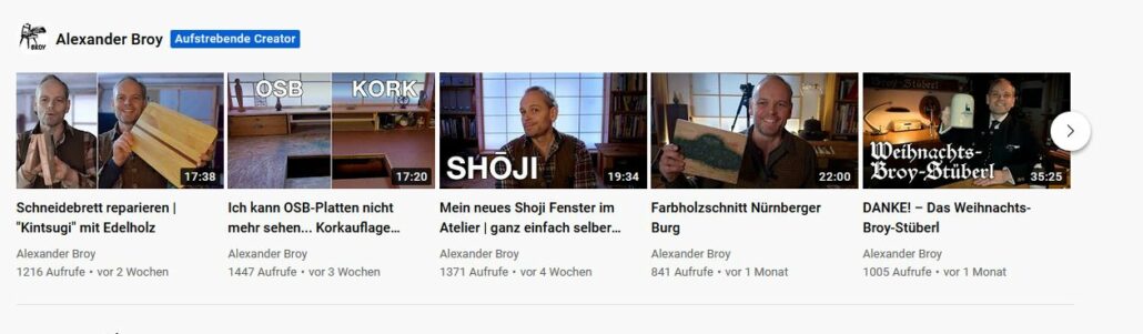 YouTube hat Alexander Broy mit dem Titel "aufstrebender Creator" honoriert.